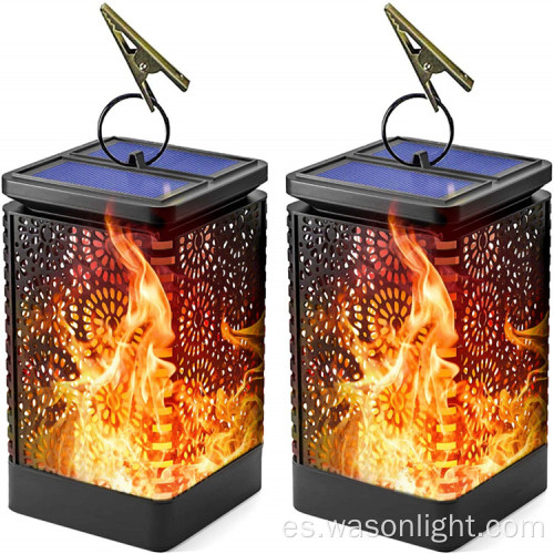 Dancing Flame Impermeable al aire libre Solar Garden Hanging Light